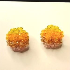 Sassy Jones Malia Glass Studs - Sunset